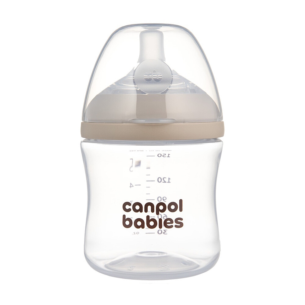 CANPOL BABIES Fľaša antikoliková natural shape 0m+ 150ml