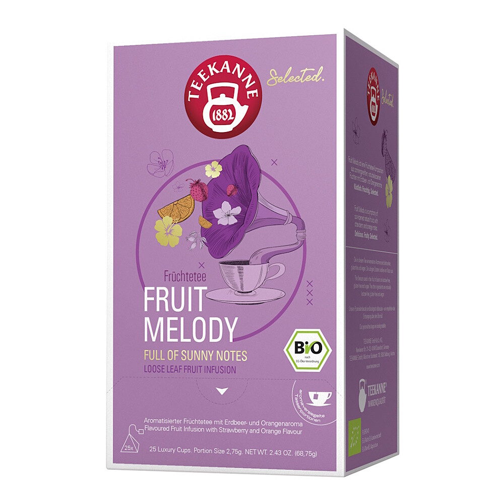 TEEKANNE Luxury cup fruit melódy ovocný čaj BIO 25 sáčkov