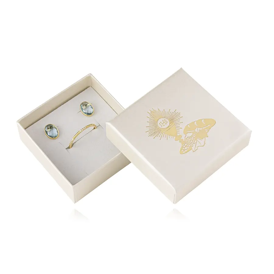 Darčeková krabička na šperky 1. sväté prijímanie biela