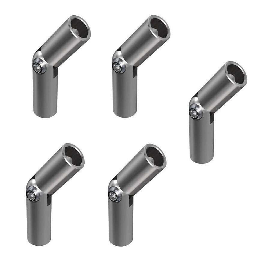 Koleno regulovateľné 5x12mm nehrdz. oceľ