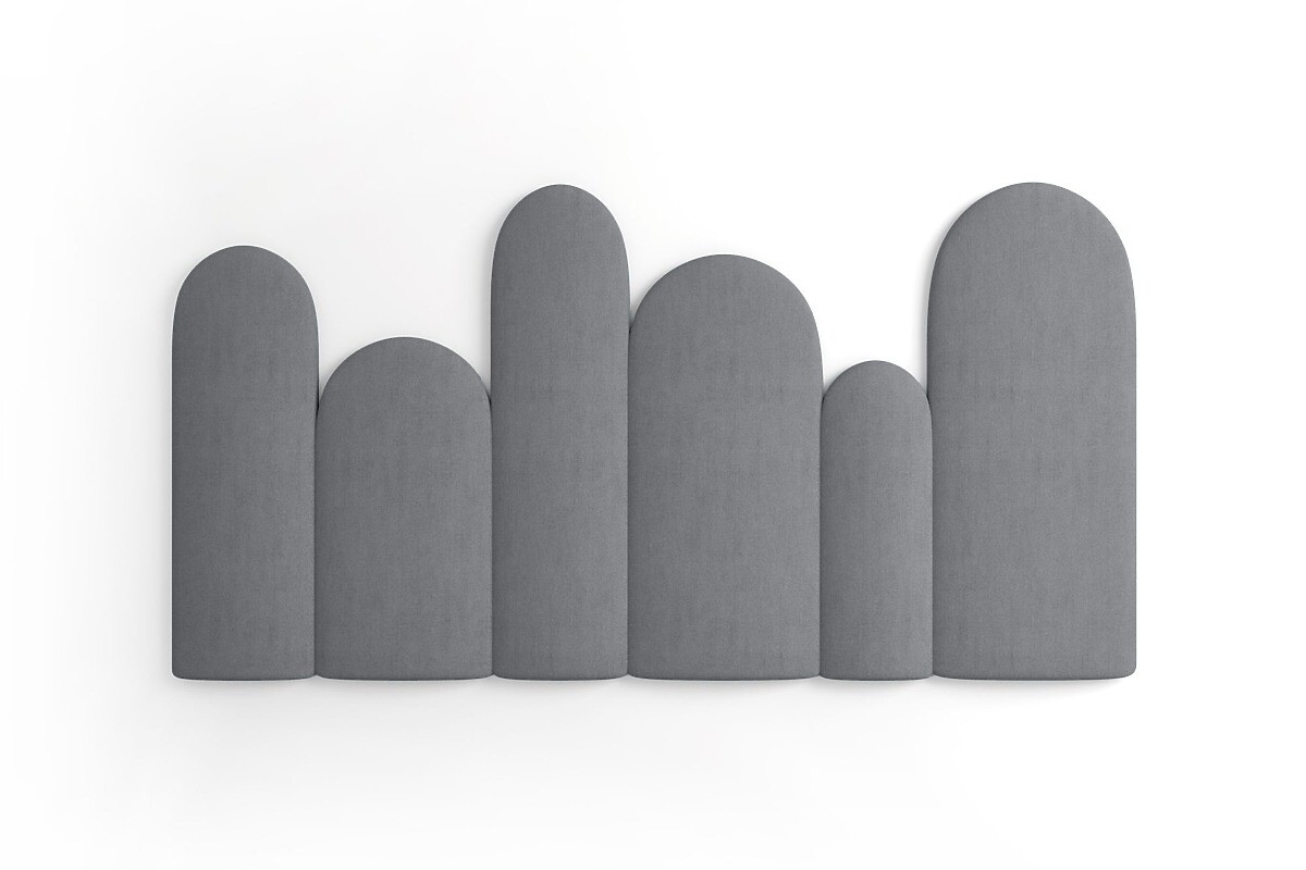 Čalúnené panely Trinity Plotek – sivé 01