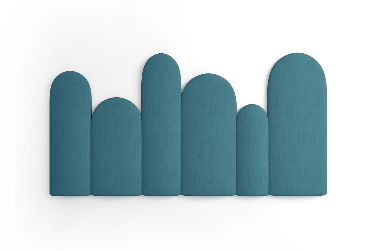 Čalúnené panely Trinity Plotek – modré 01