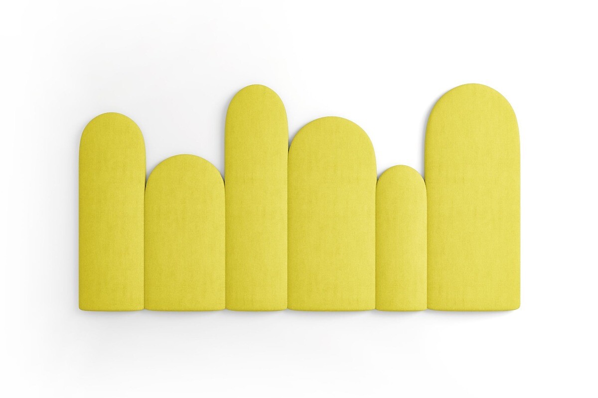 Čalúnené panely Trinity Plotek – žlté 01