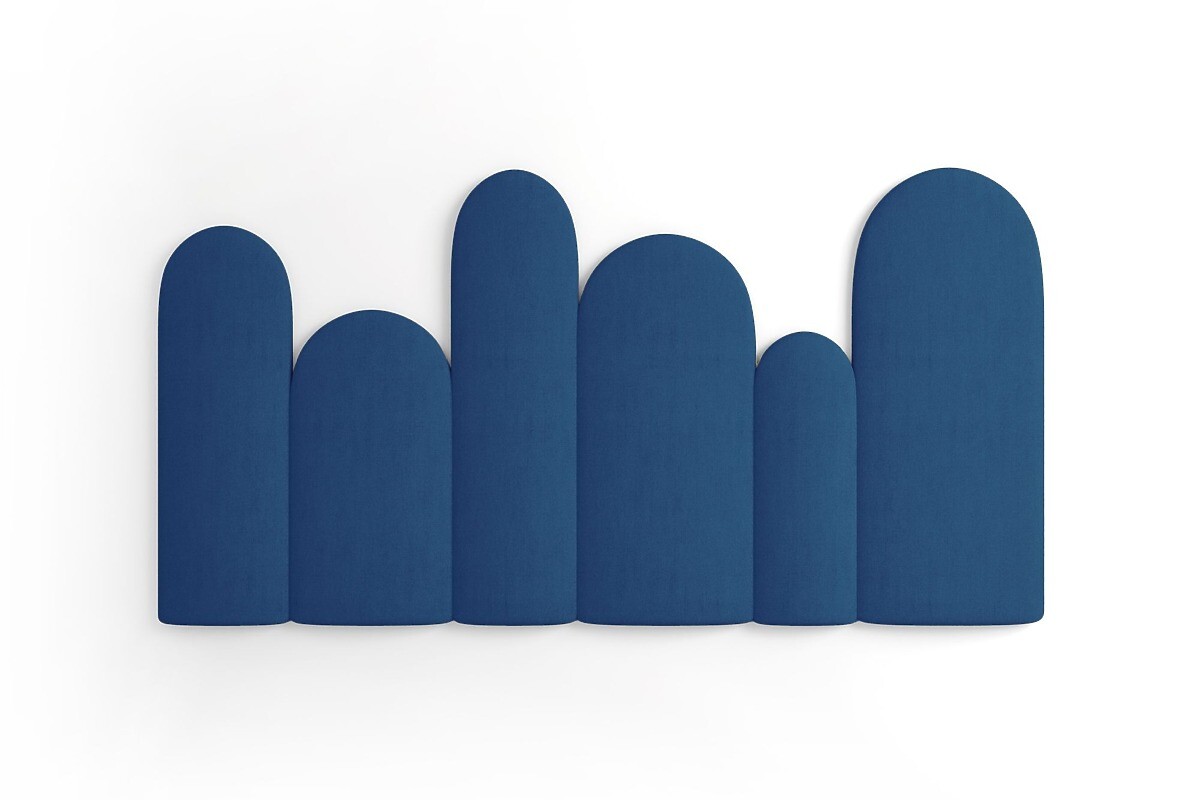 Čalúnené panely Trinity Plotek – tmavomodré 01