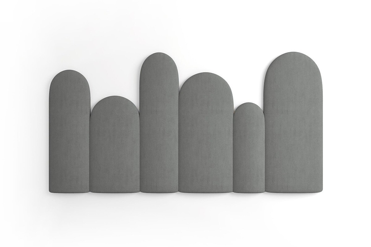 Čalúnené panely Trinity Plotek – tmavošedé 01