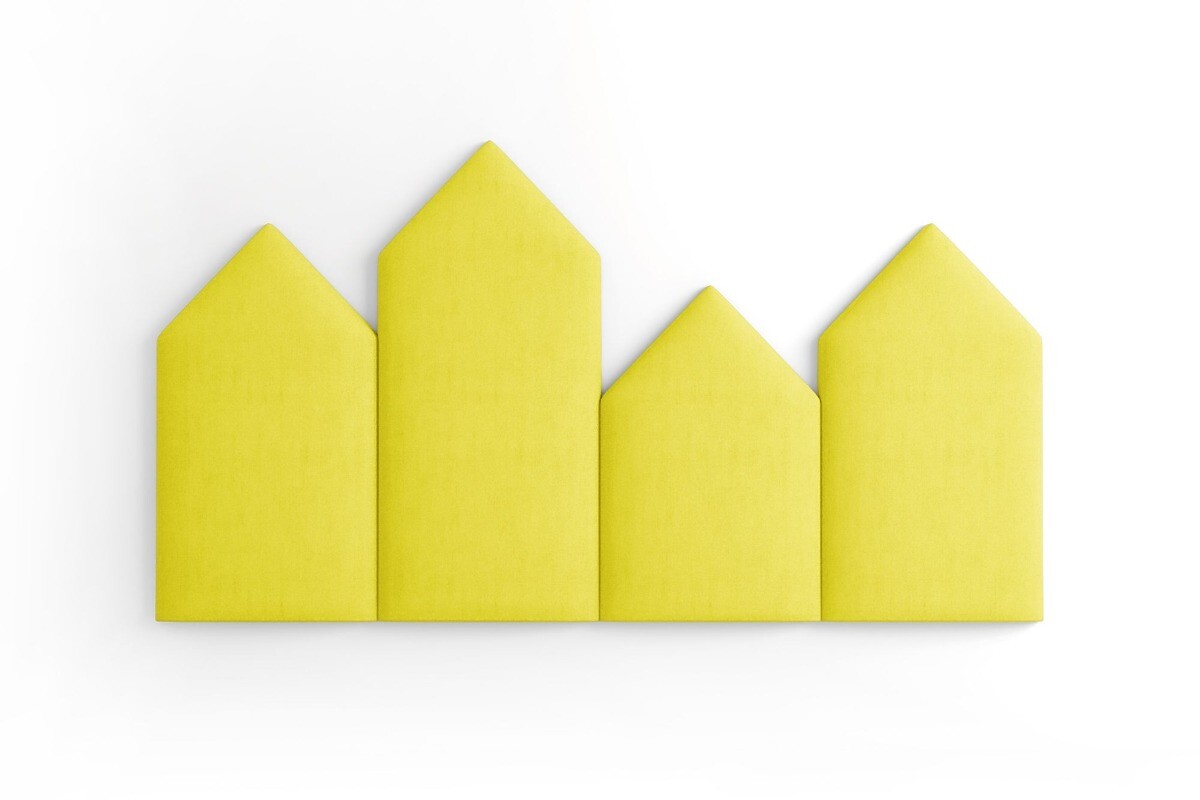 Čalúnené panely Trinity Špička – žltá 01
