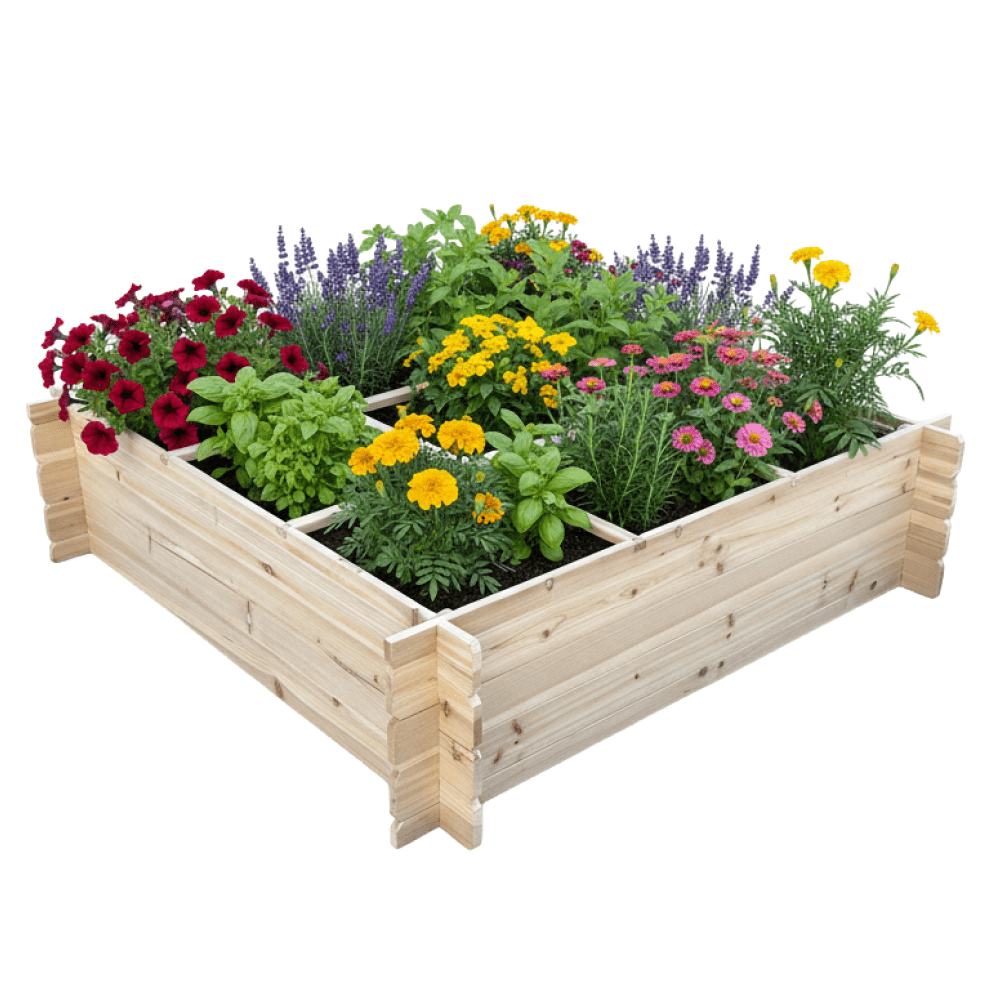 Vyvýšený záhon, drevo, hnedá, DONEL