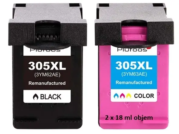 Tonery Náplně Kompatibilní sada Cartridge 305XL (Černá a Barevná)