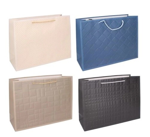 Taška darčeková 4farby 23x10x17,5cm - náhodná