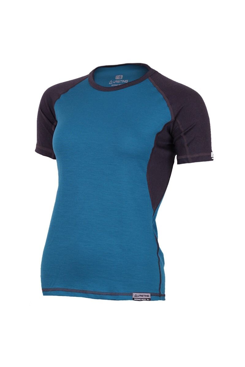 Lasting dámske merino tričko ZITA modrá Veľkosť: M 8596445004885