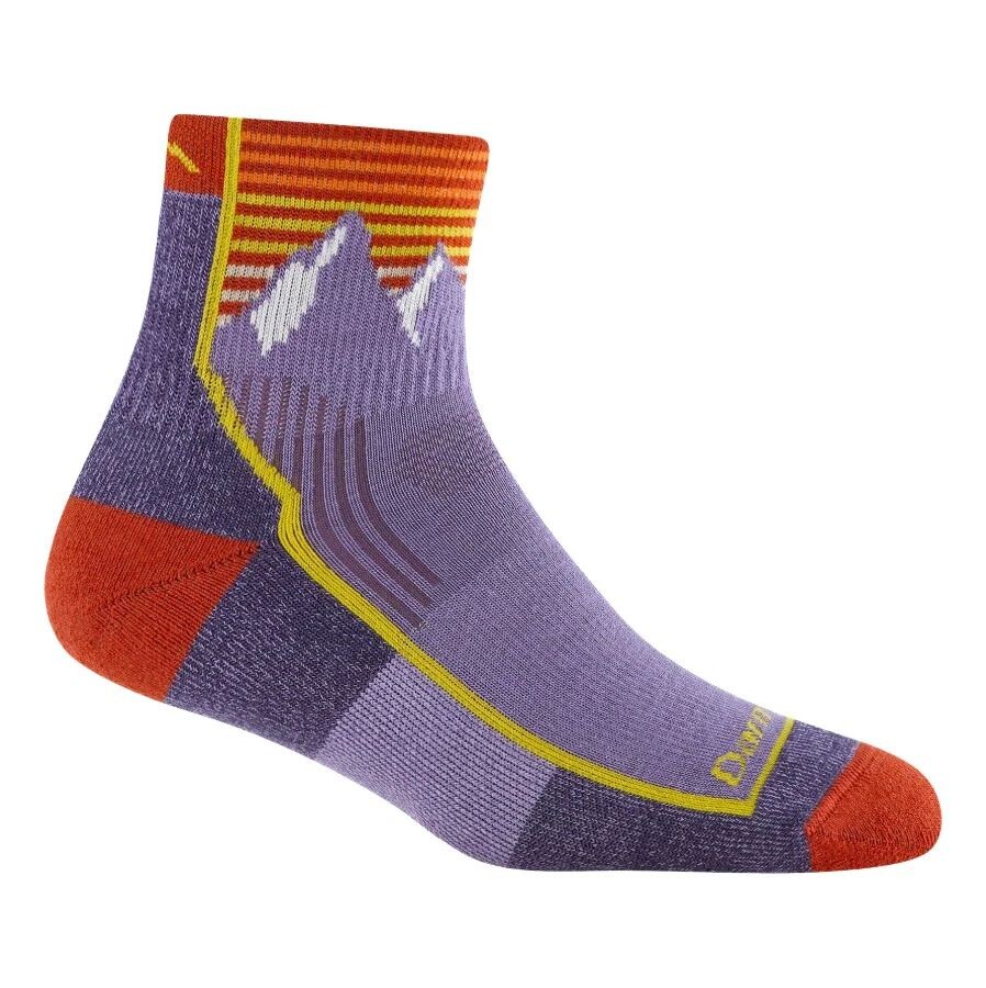 Darn Tough HIKER QUARTER MIDWEIGHT WITH CUSHION mountain lupine Veľkosť: L 642249235838