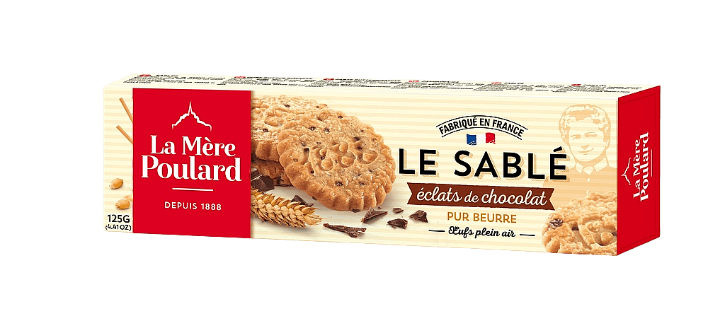 LA MÉRE POULARD Tradition Chocolate chip butter biscuits, papier 125 g