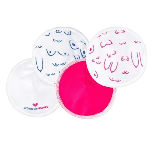 WONDERMOM Prateľné bambusové vložky do podprsenky 8 ks