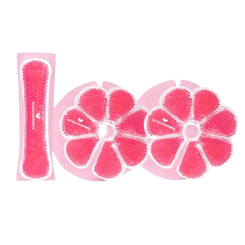 WONDERMOM Sada perličkových obkladov na prsia a popôrodné vložky