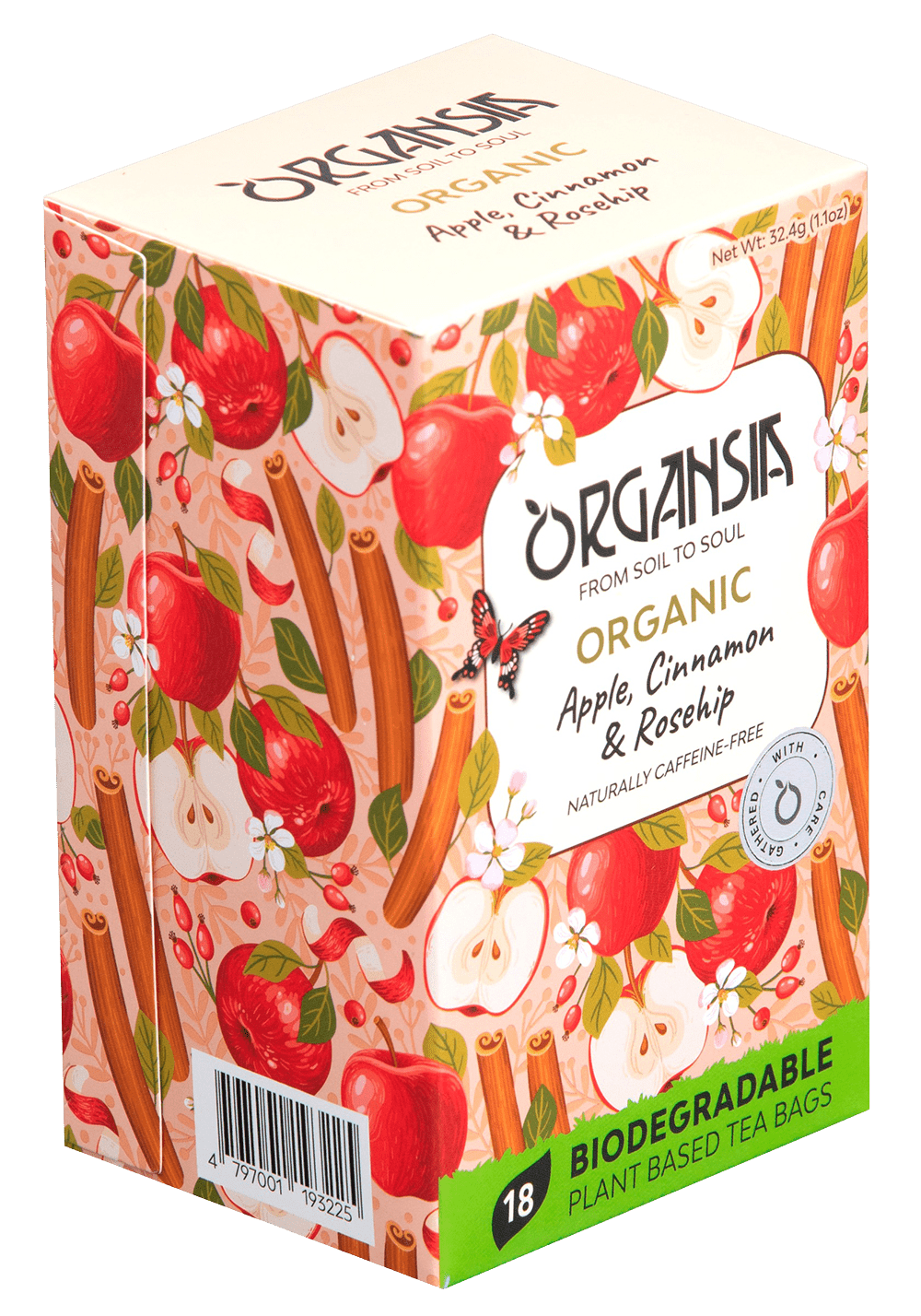 ORGANSIA BIO Apple Cinnamon and Rosehip 18 x 1.8 g