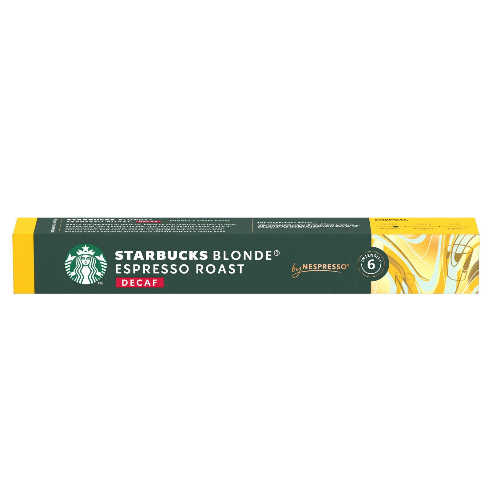 STARBUCKS Blonde Espresso Roast Decaf by NESPRESSO® 10 kapsúl
