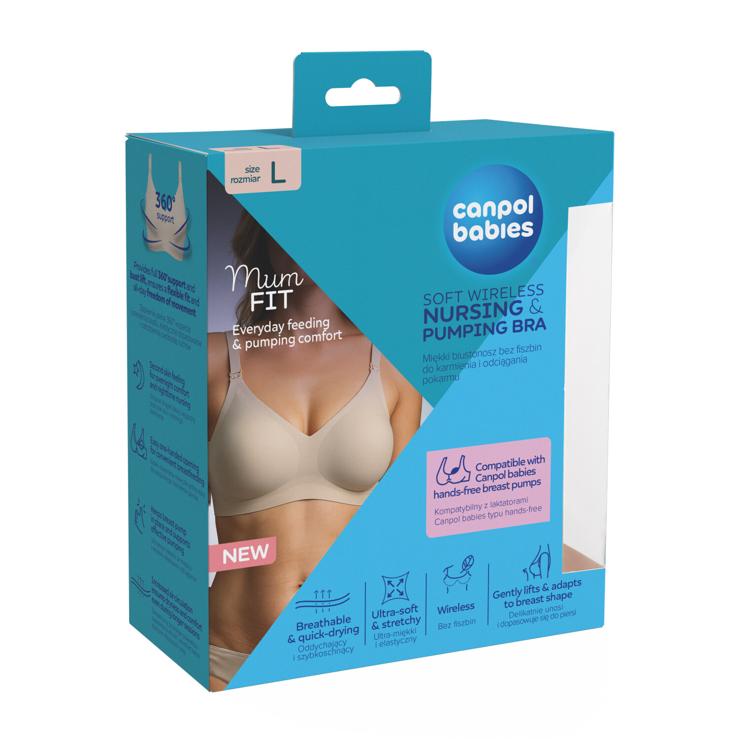 CANPOL BABIES Podprsenka na dojčenie a odsávanie MumFIT L