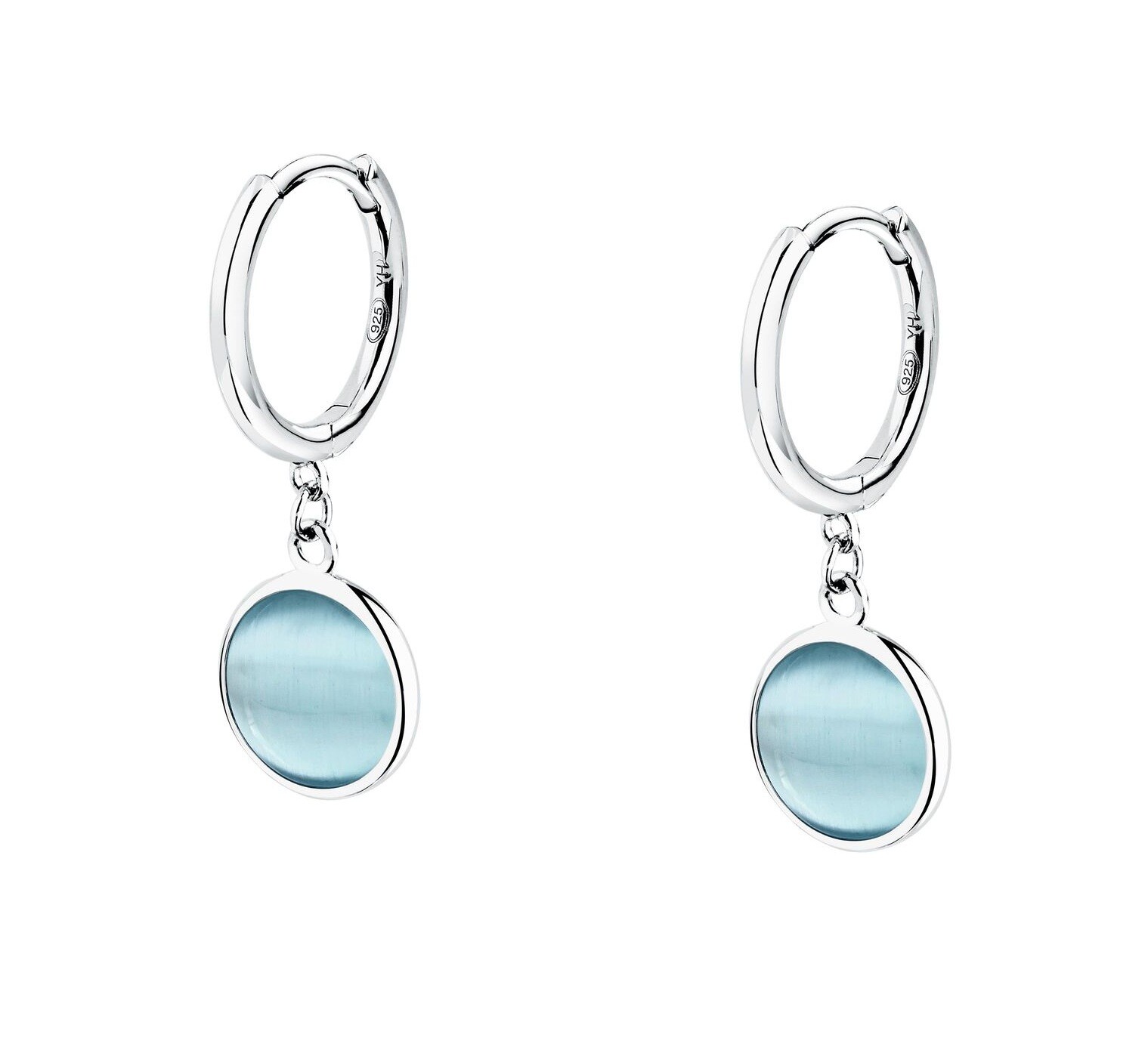 Morellato Strieborné kruhové náušnice s mačacím okom Venezia SAZM09