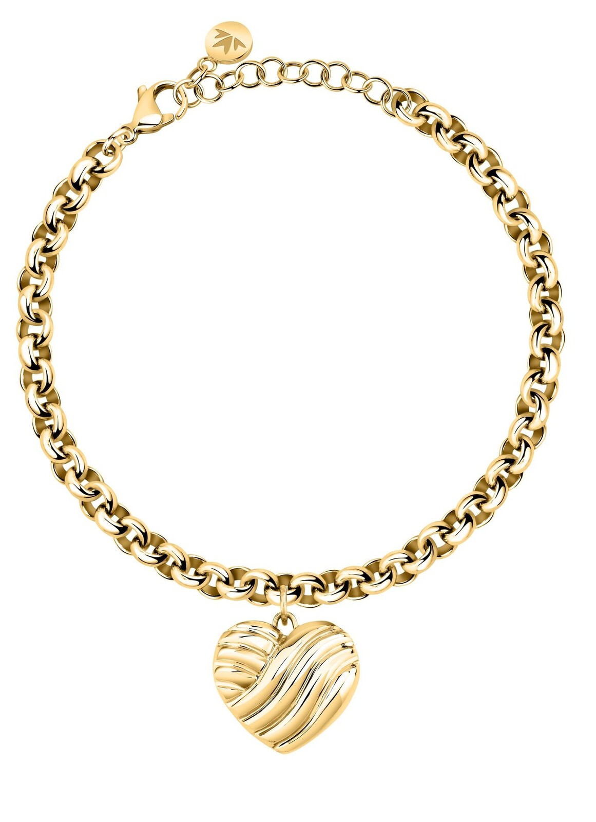 Morellato Romantický pozlátený náramok Srdce Battito SAZQ04