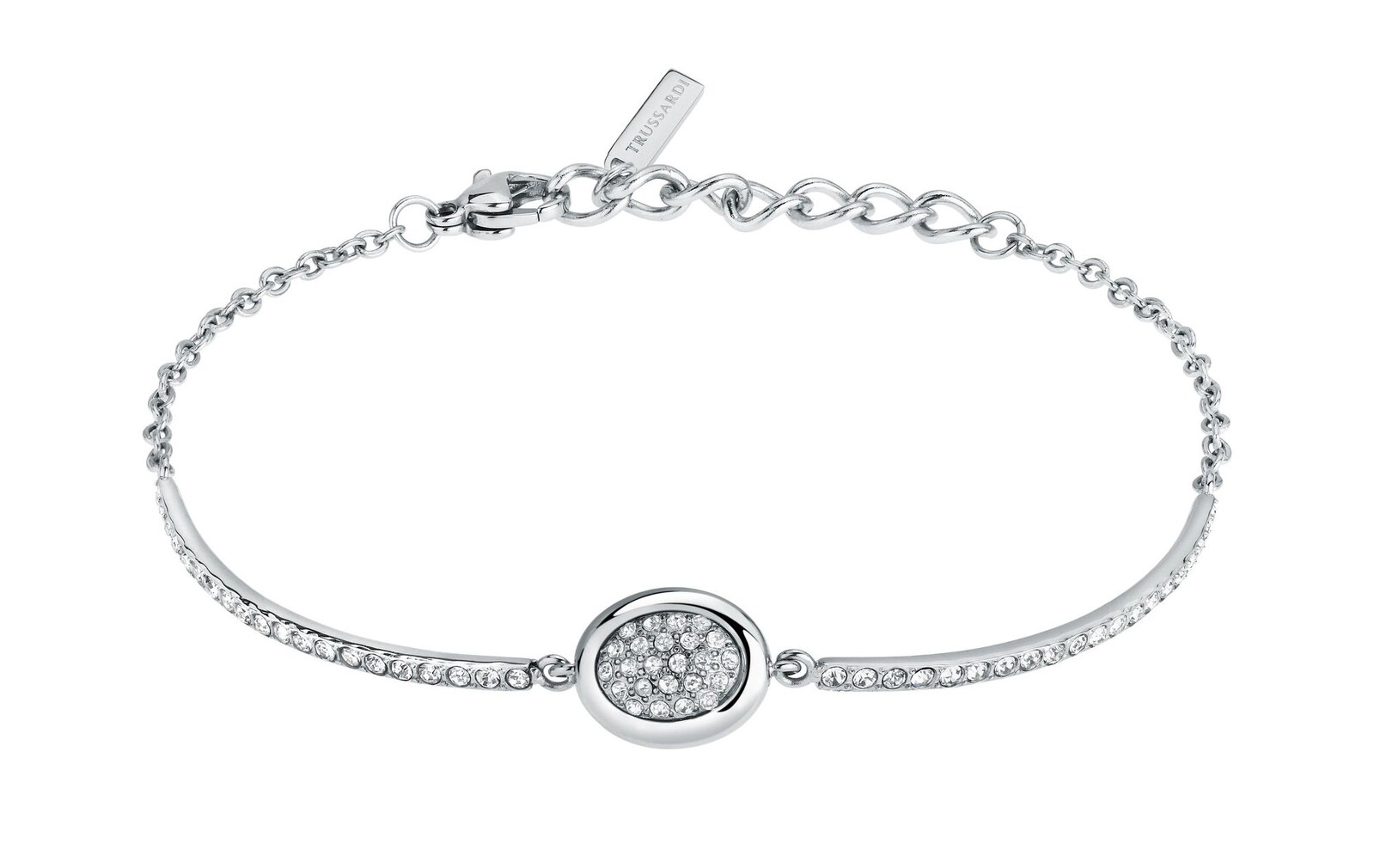 Trussardi Elegantný dámsky náramok s kryštálmi T-Concept TJAYY20