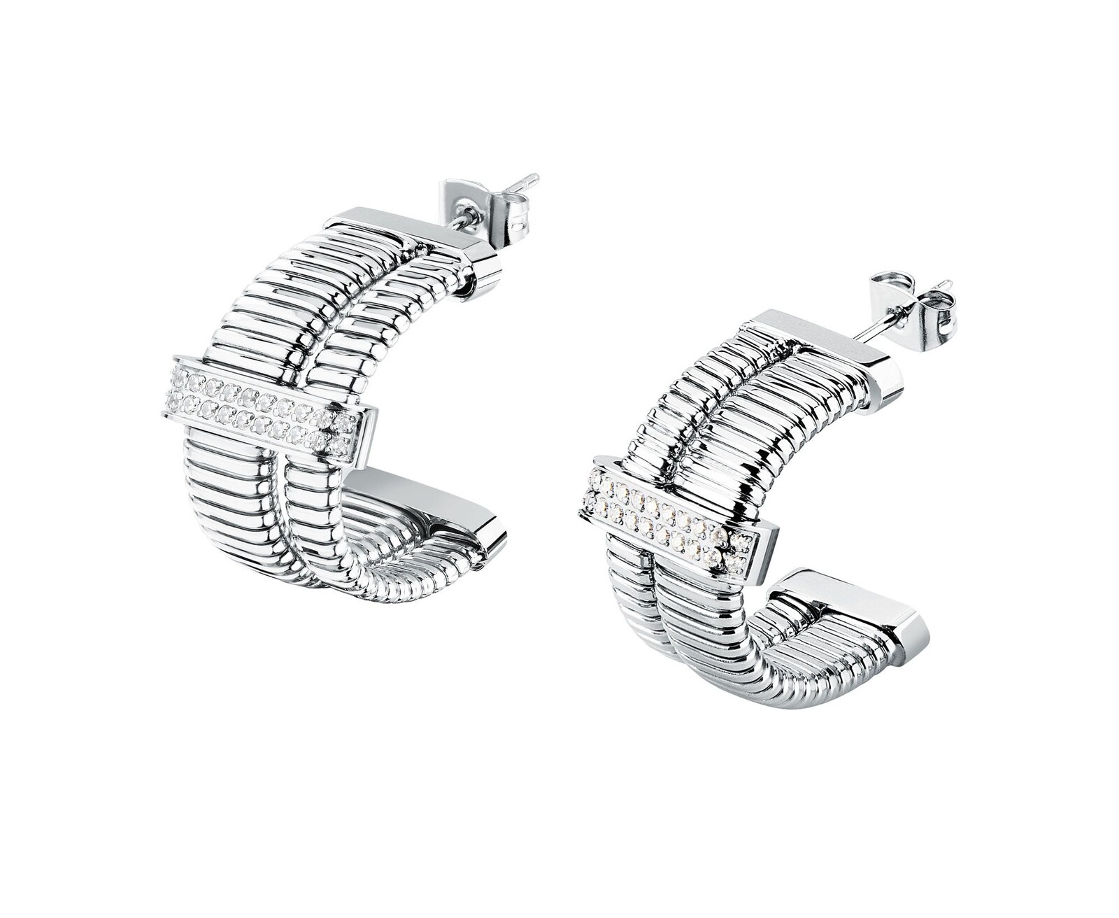 Morellato Štýlové oceľové náušnice s kryštálmi Onda SAZP08