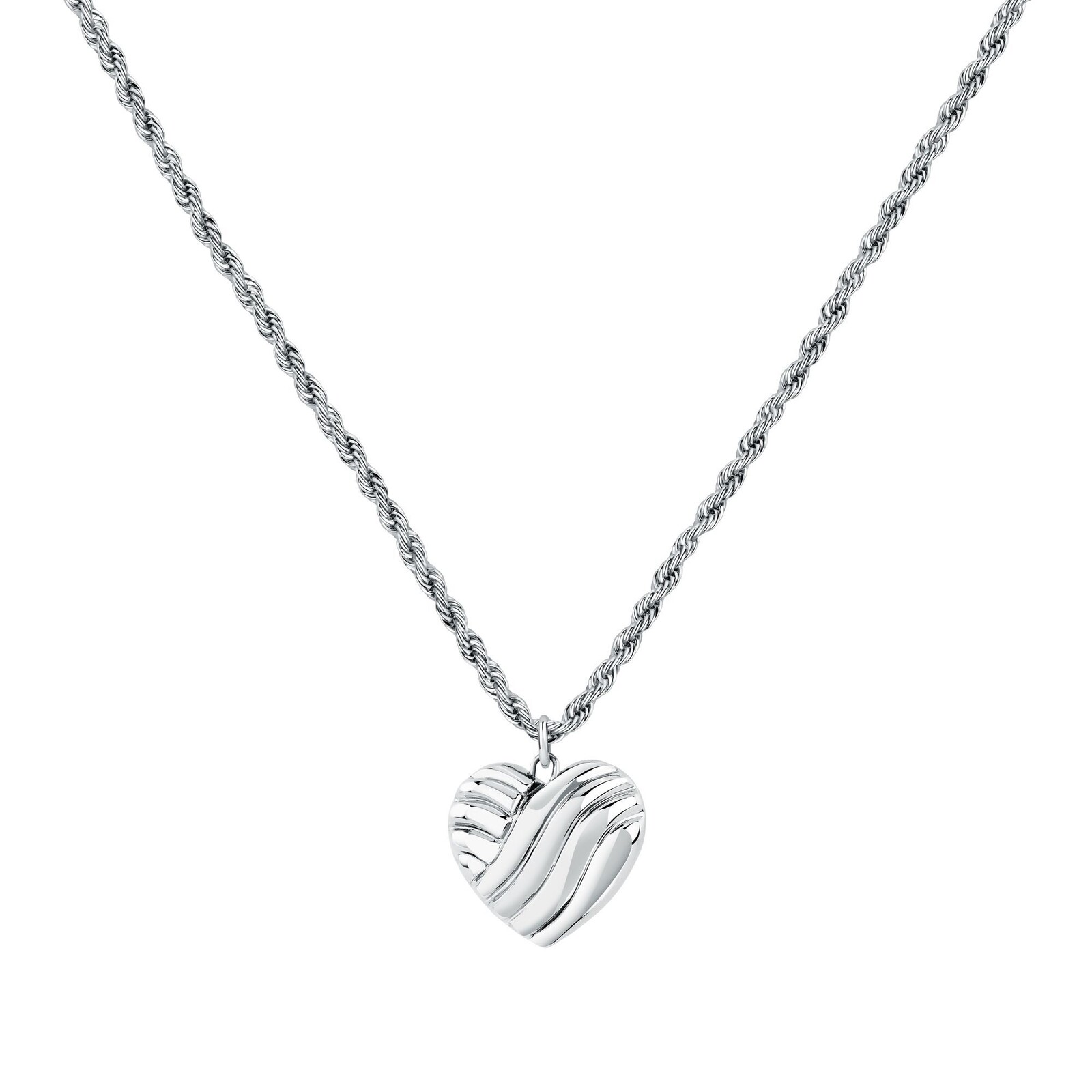 Morellato Krásny oceľový náhrdelník Srdce Battito SAZQ01