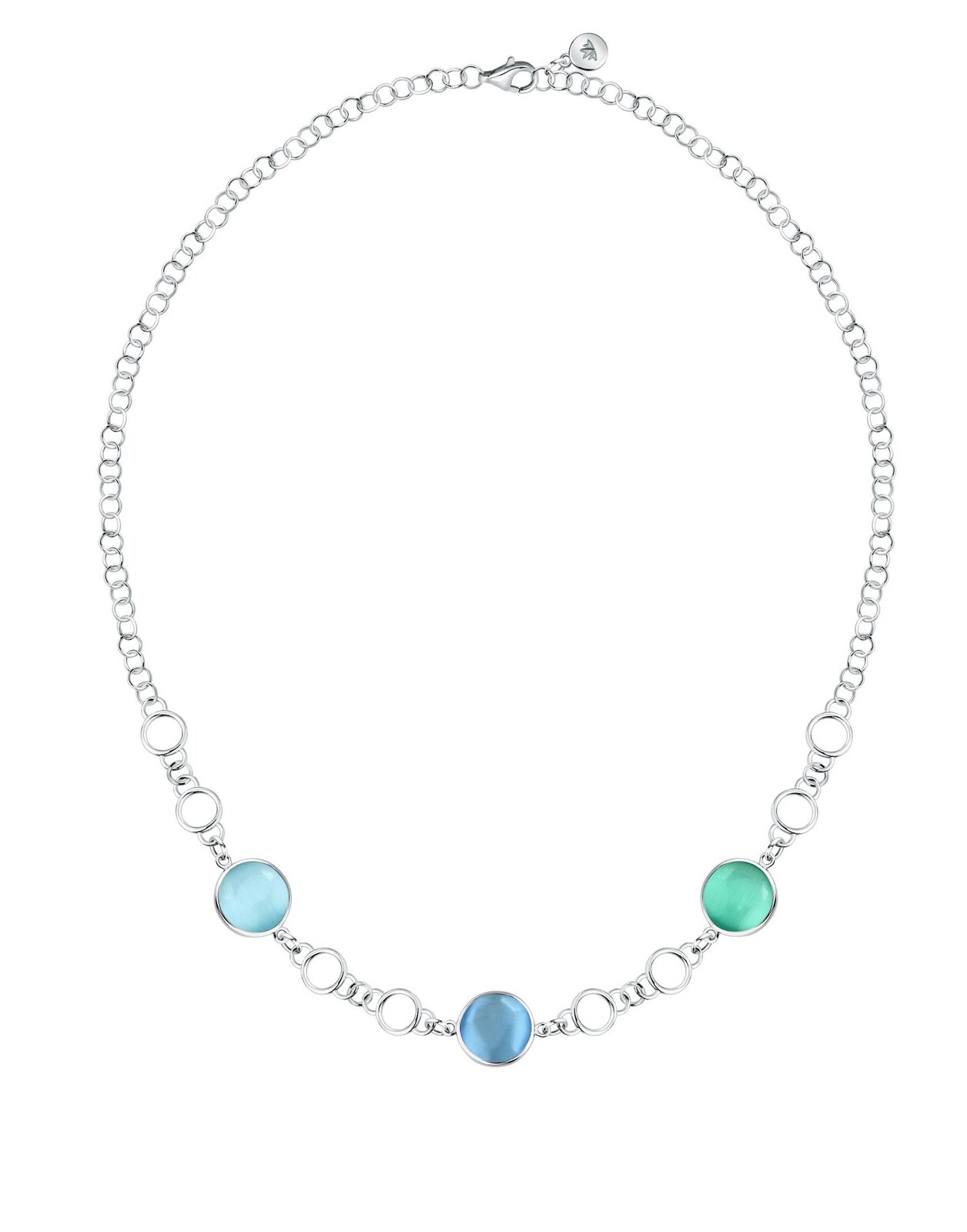 Morellato Dámsky strieborný náhrdelník s mačacím okom Venezia SAZM01