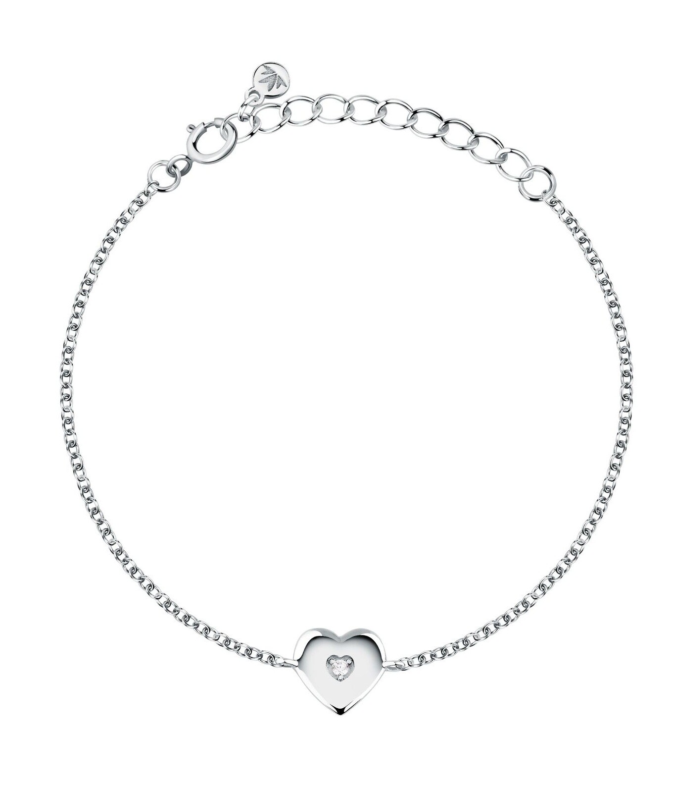 Morellato Detský strieborný náramok Srdiečko so zirkónom Dono SAZL06