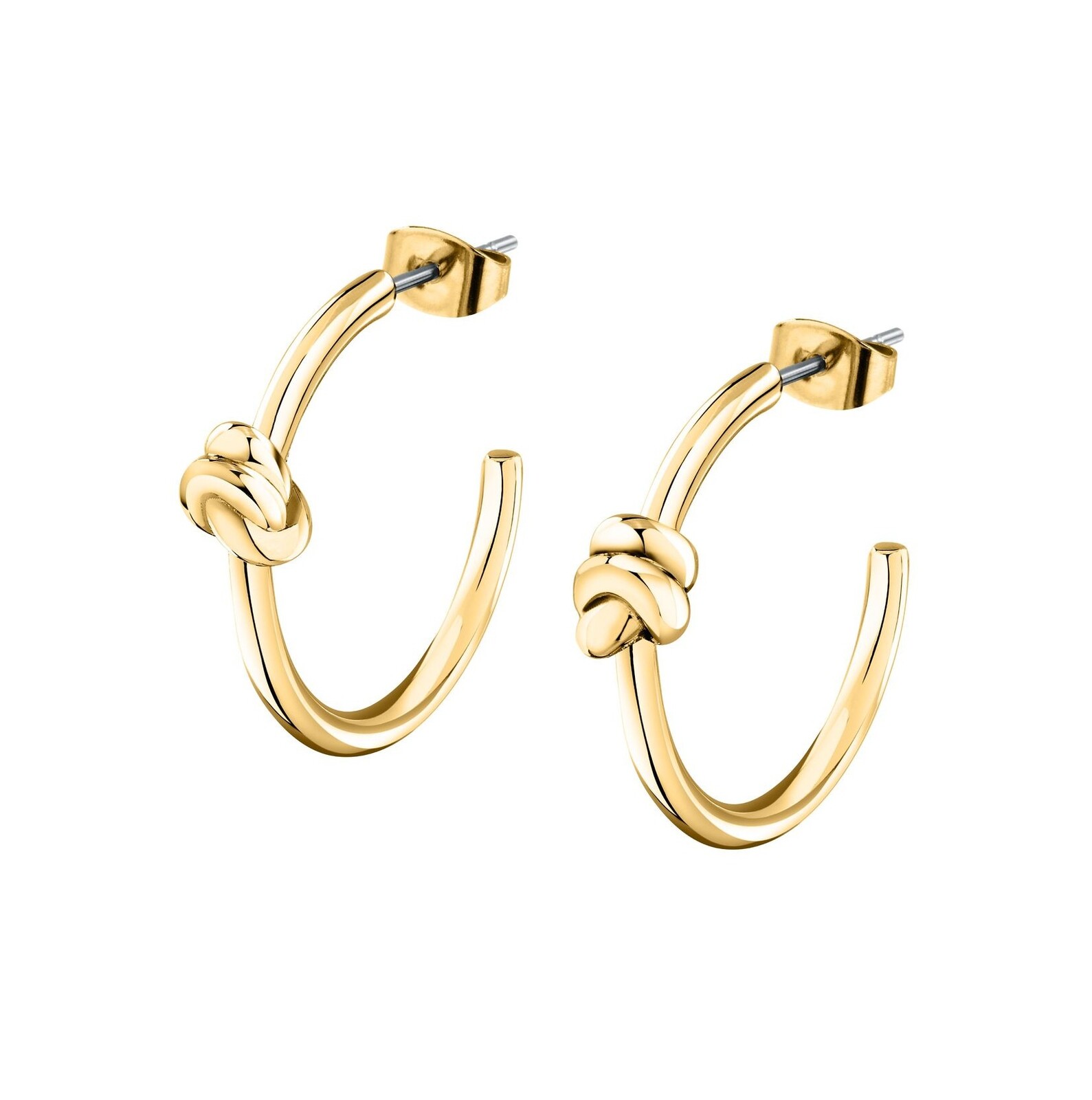 Morellato Pozlátené kruhové náušnice Uzol Legame SAZO13