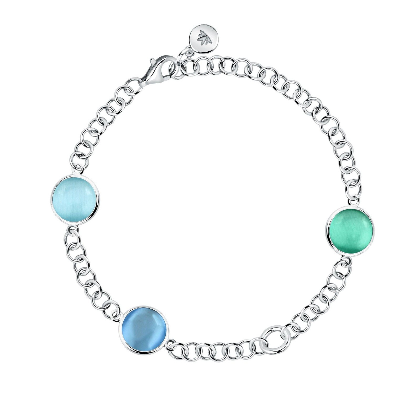 Morellato Moderný strieborný náramok s mačacím okom Venezia SAZM05