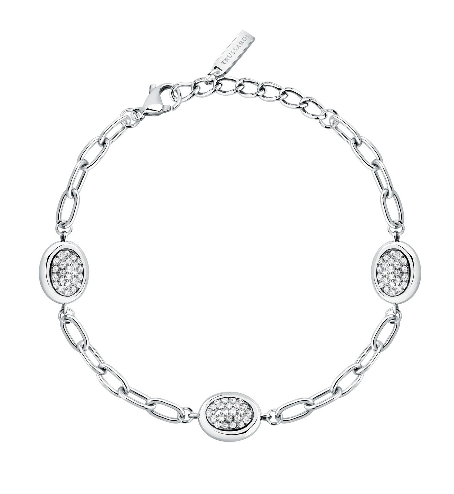 Trussardi Štýlový dámsky náramok s kryštálmi T-Concept TJAYY21