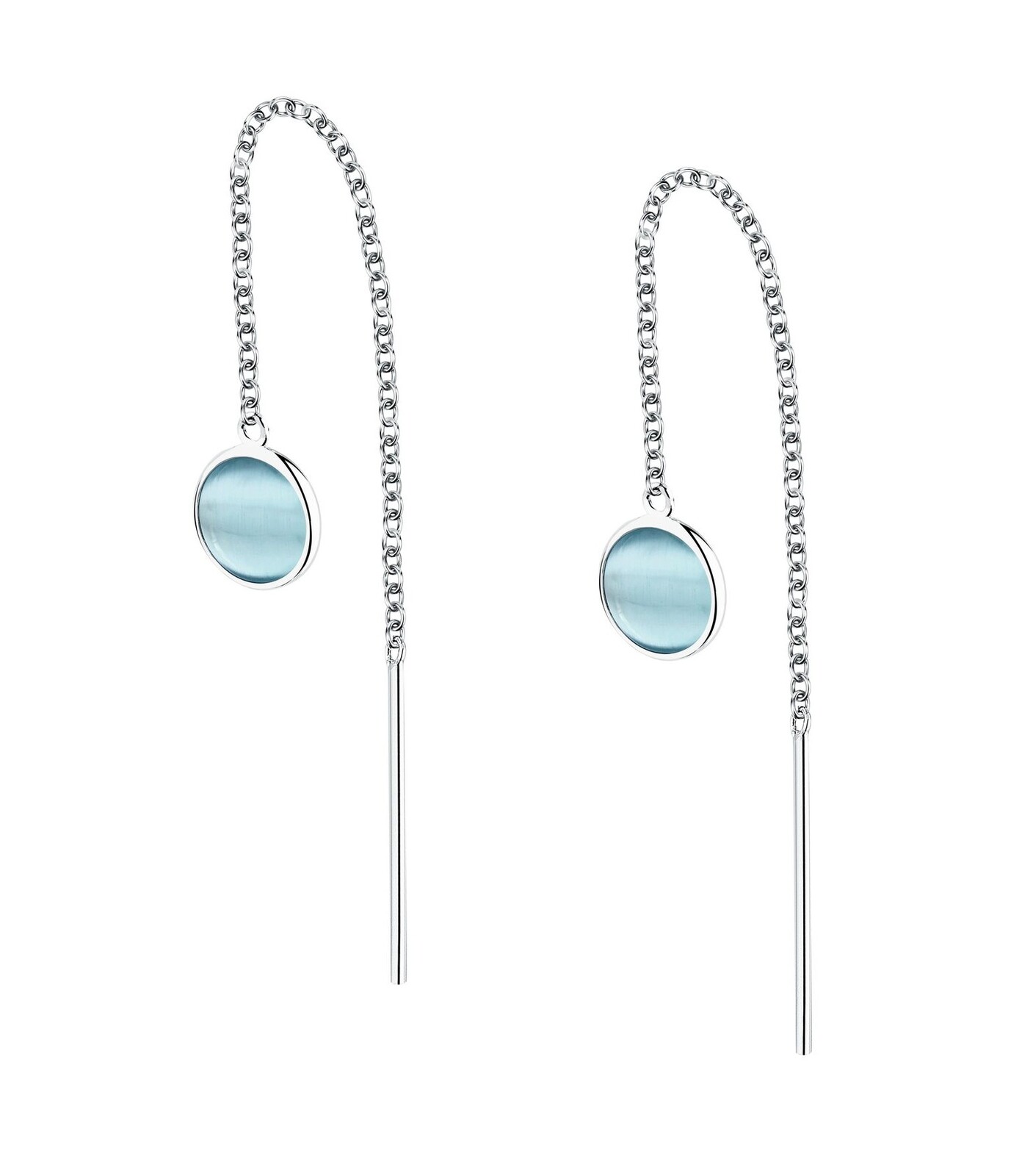 Morellato Strieborné retiazkové náušnice s mačacím okom Venezia SAZM10