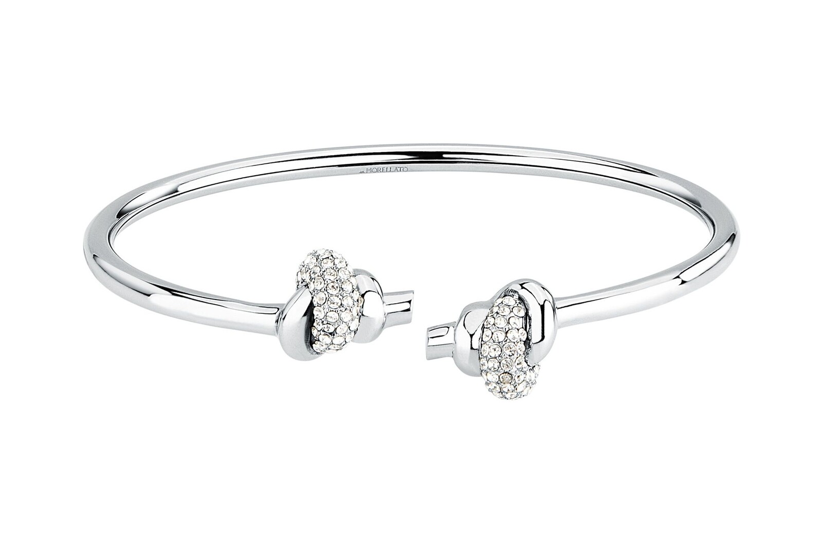 Morellato Elegantný oceľový náramok Uzol s kryštálmi Legame SAZO10
