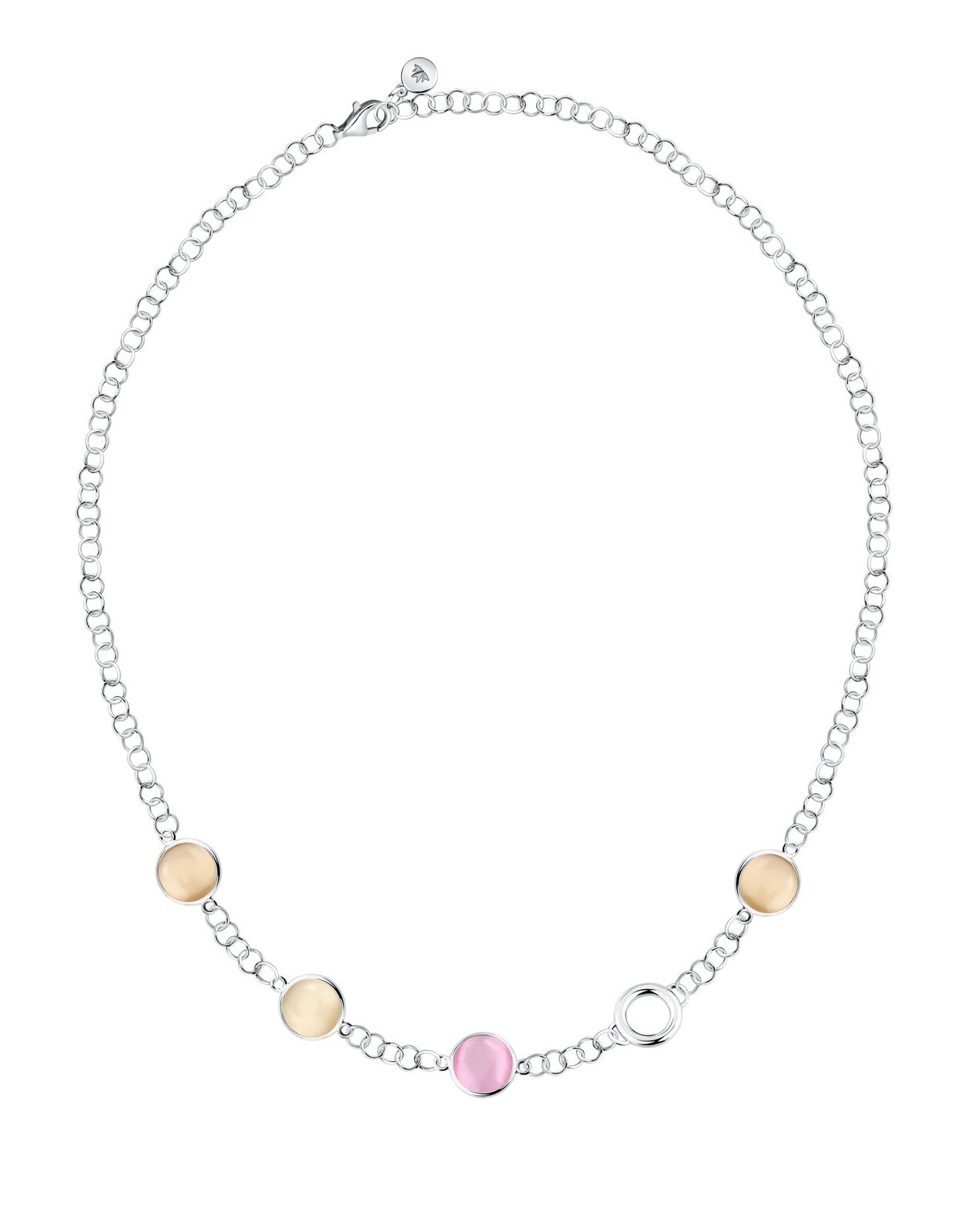 Morellato Fashion strieborný náhrdelník s mačacím okom Venezia SAZM20