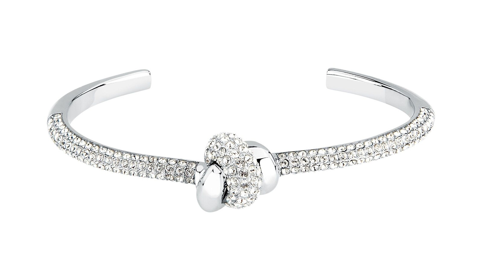 Morellato Oceľový otvorený náramok Uzol s kryštálmi Legame SAZO08