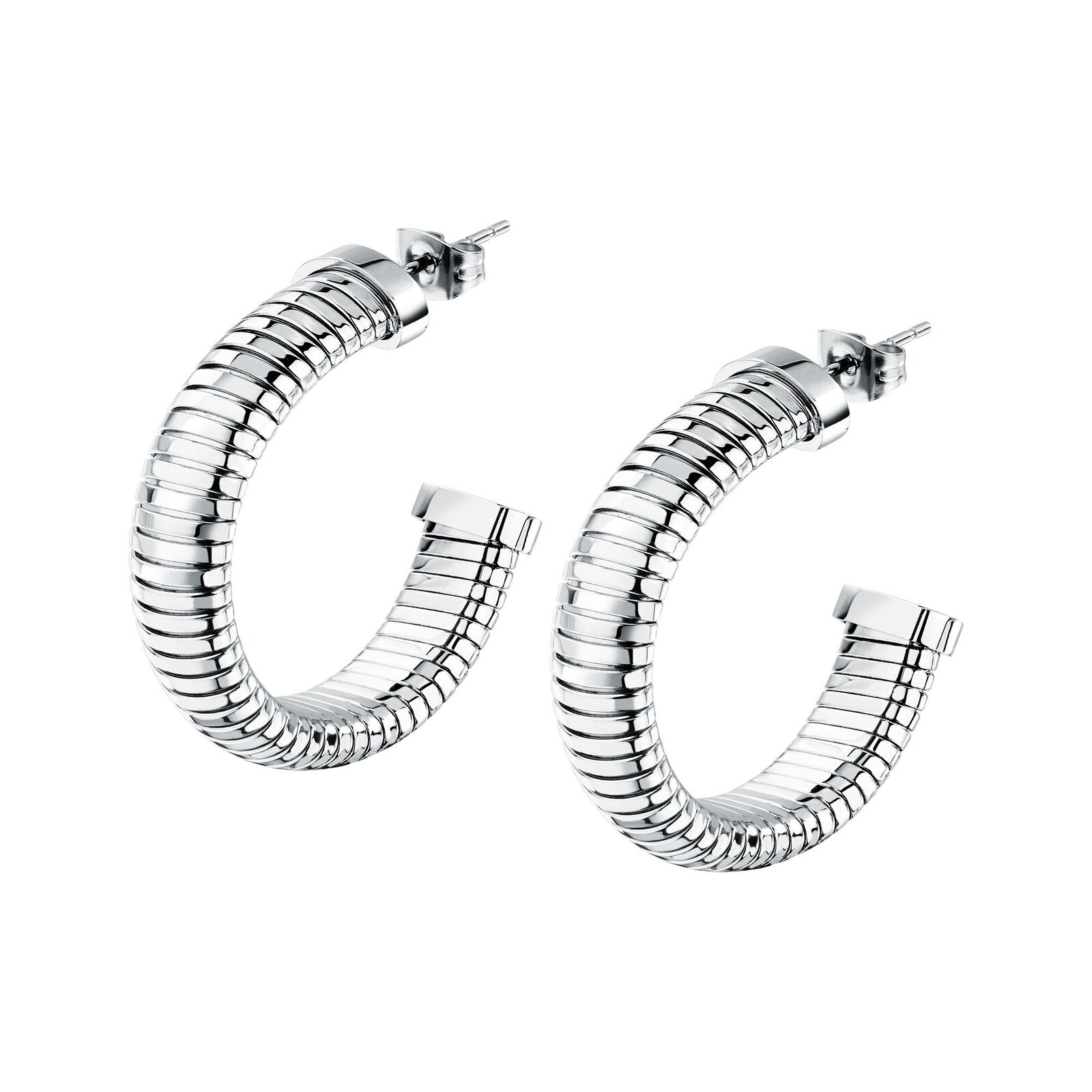 Morellato Moderné kruhové náušnice z ocele Onda SAZP07