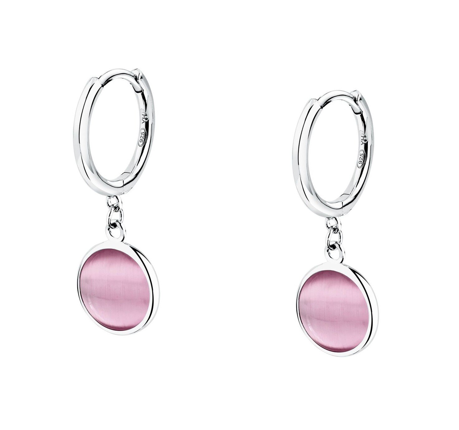 Morellato Strieborné kruhové náušnice s mačacím okom Venezia SAZM24