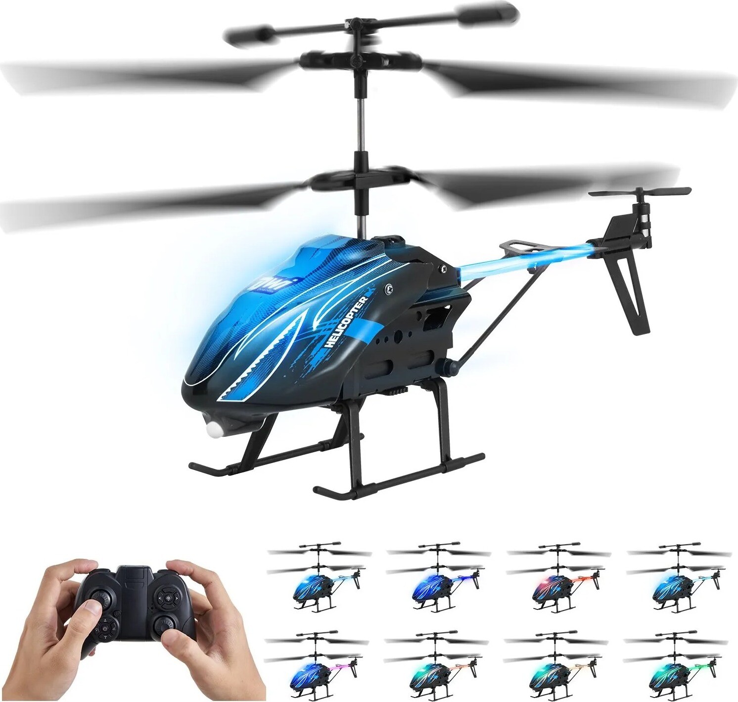 VEVOR RC vrtulník 2,4 GHz, 3,5kanálový, udržování výšky, vzlet a přistání