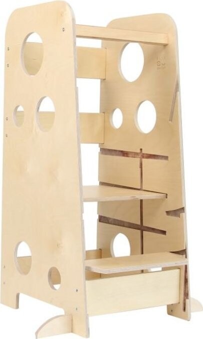 ELIS DESIGN Rastúca učiaca veža 3 v 1 Bublina Max 90 cm so stabilizačnými prvkami