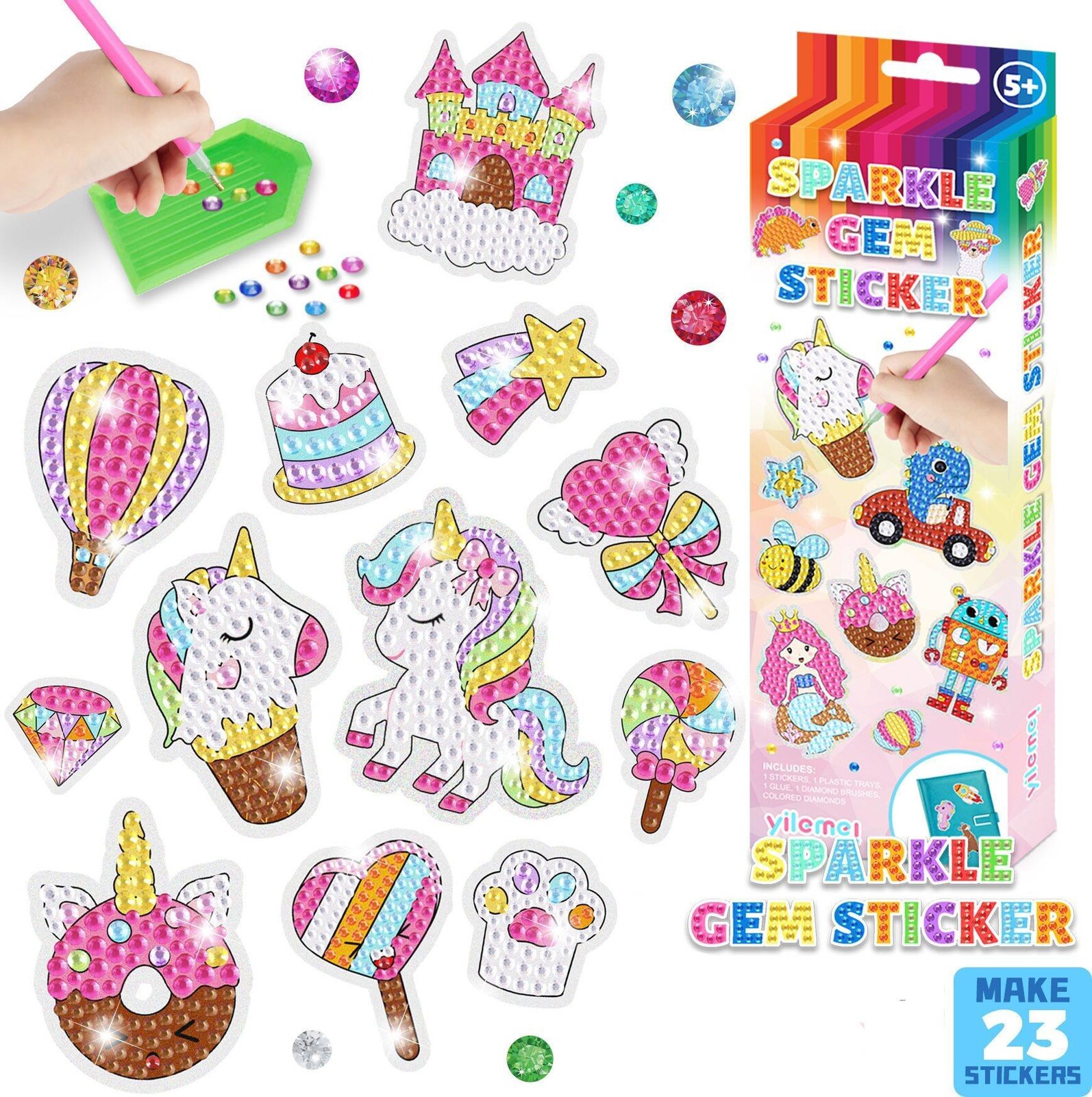 Norimpex samolepky Jednorožce a sladkosti