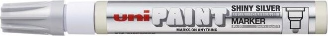UNI PAINT PX-20 2.2-2.8 mm, lesklý stříbrný
