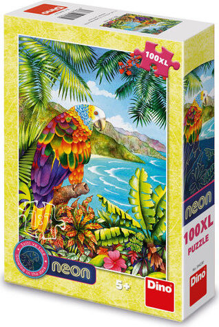 Dino Papoušek v džungli XL neon