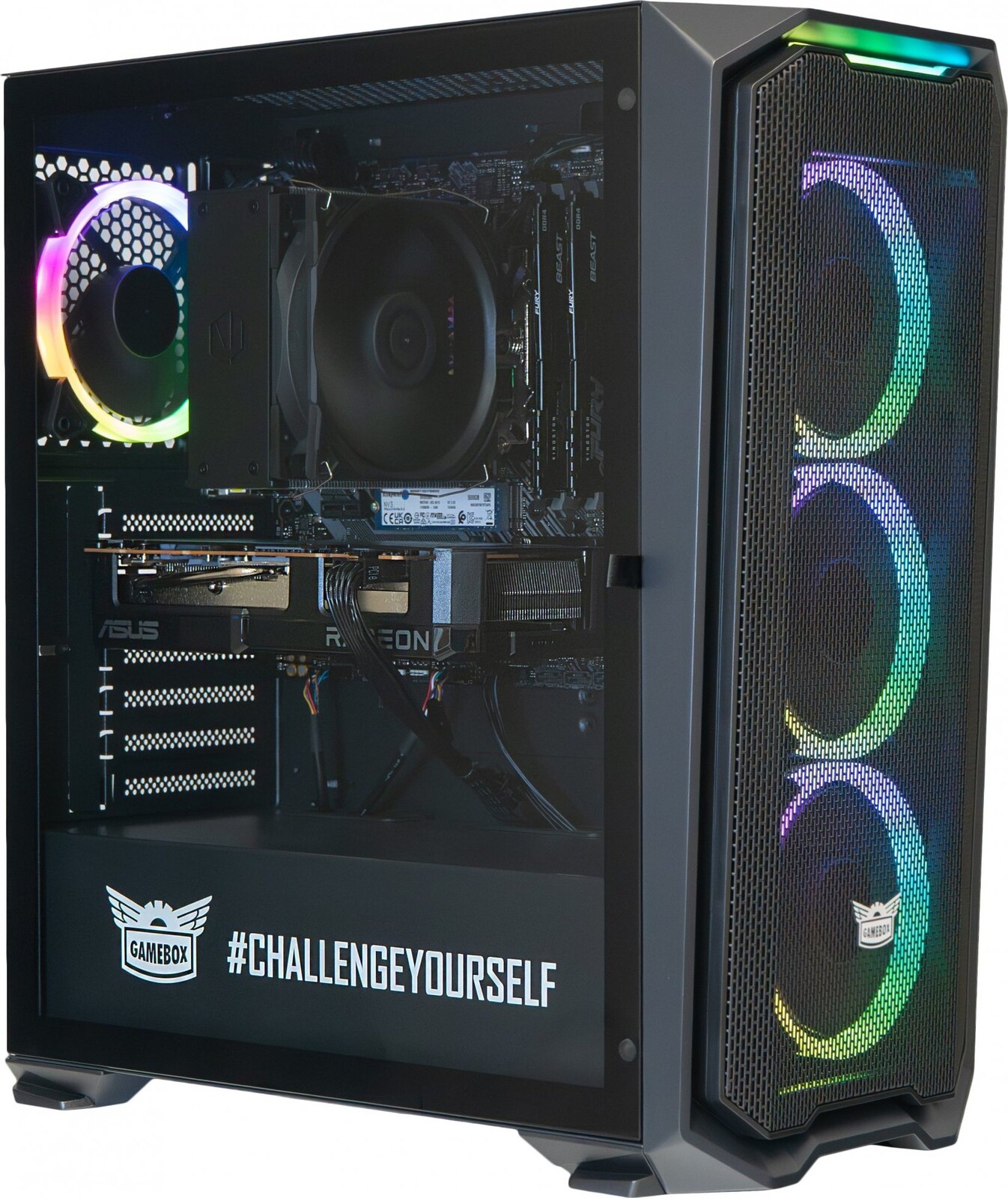 AlzaPC GameBox Core – R5/RX7600/16 GB RAM/500 GB SSD/Bez OS