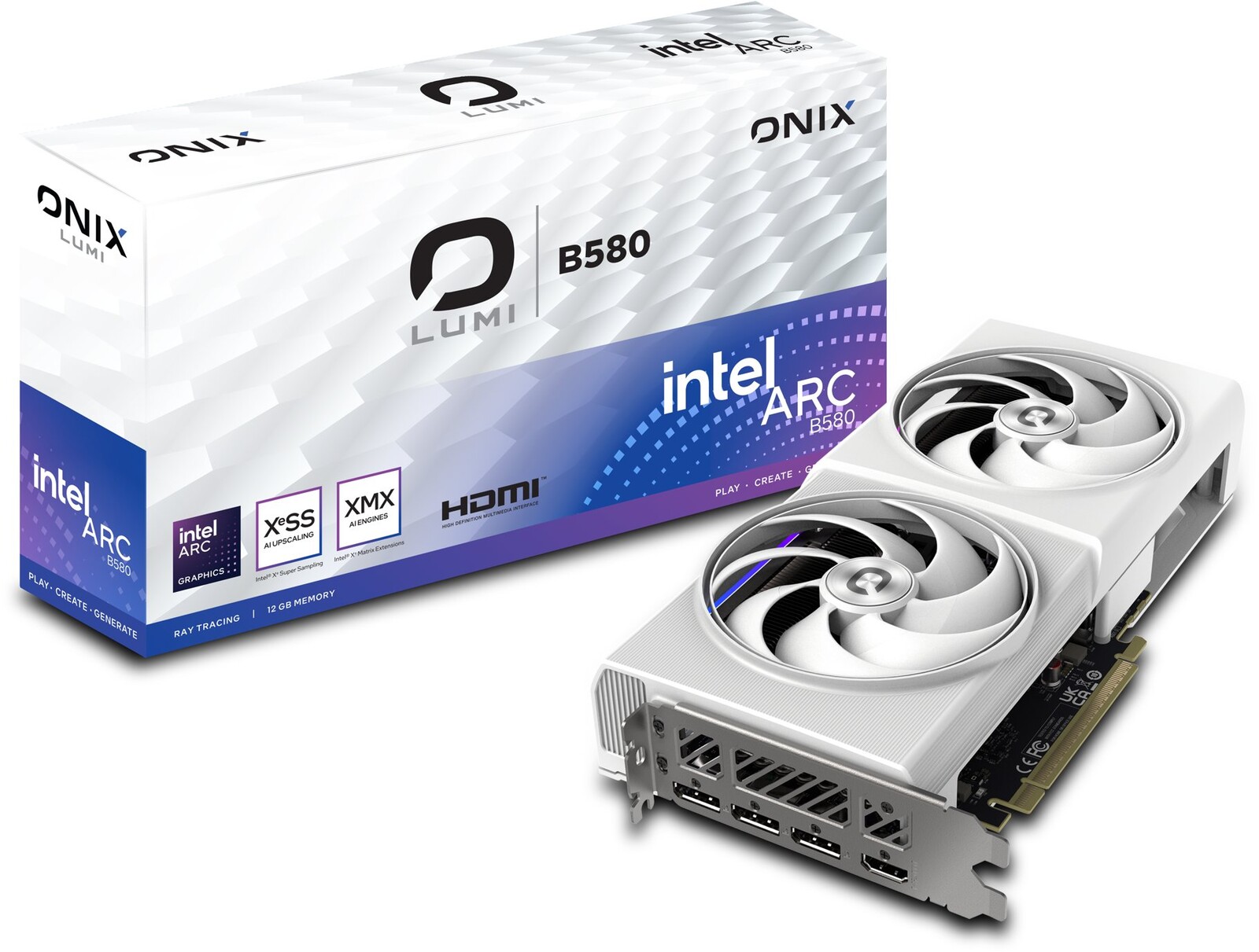 ONIX LUMI Intel Arc B580 GDDR6 OC 12GB