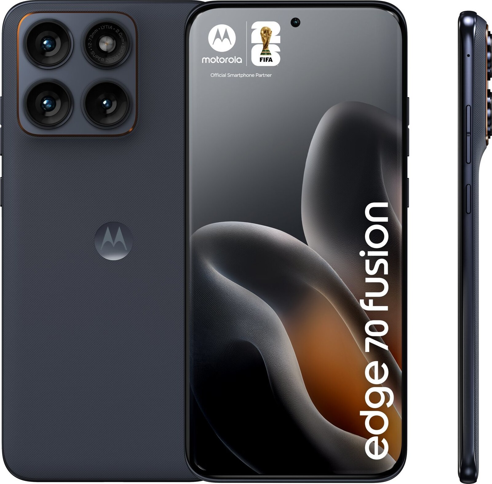 Motorola EDGE 70 Fusion 12 GB/256 GB Pantone Silhoutte (Black)