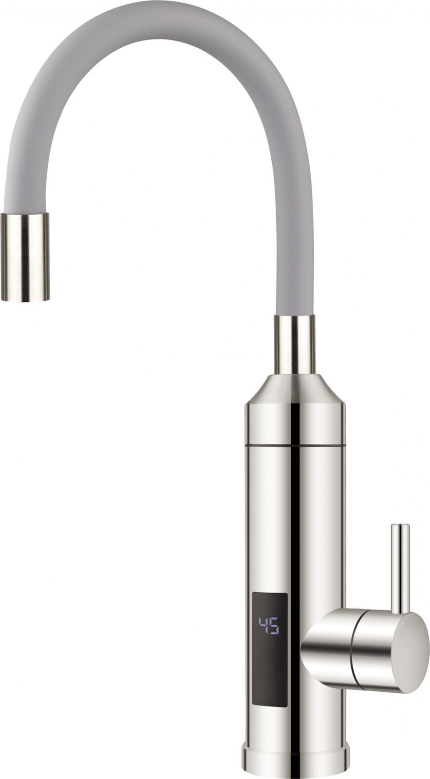 MIXXUS Batéria s elektrickým ohrevom vody a flexi výtokom ELW35-EF-GRAY, sivá