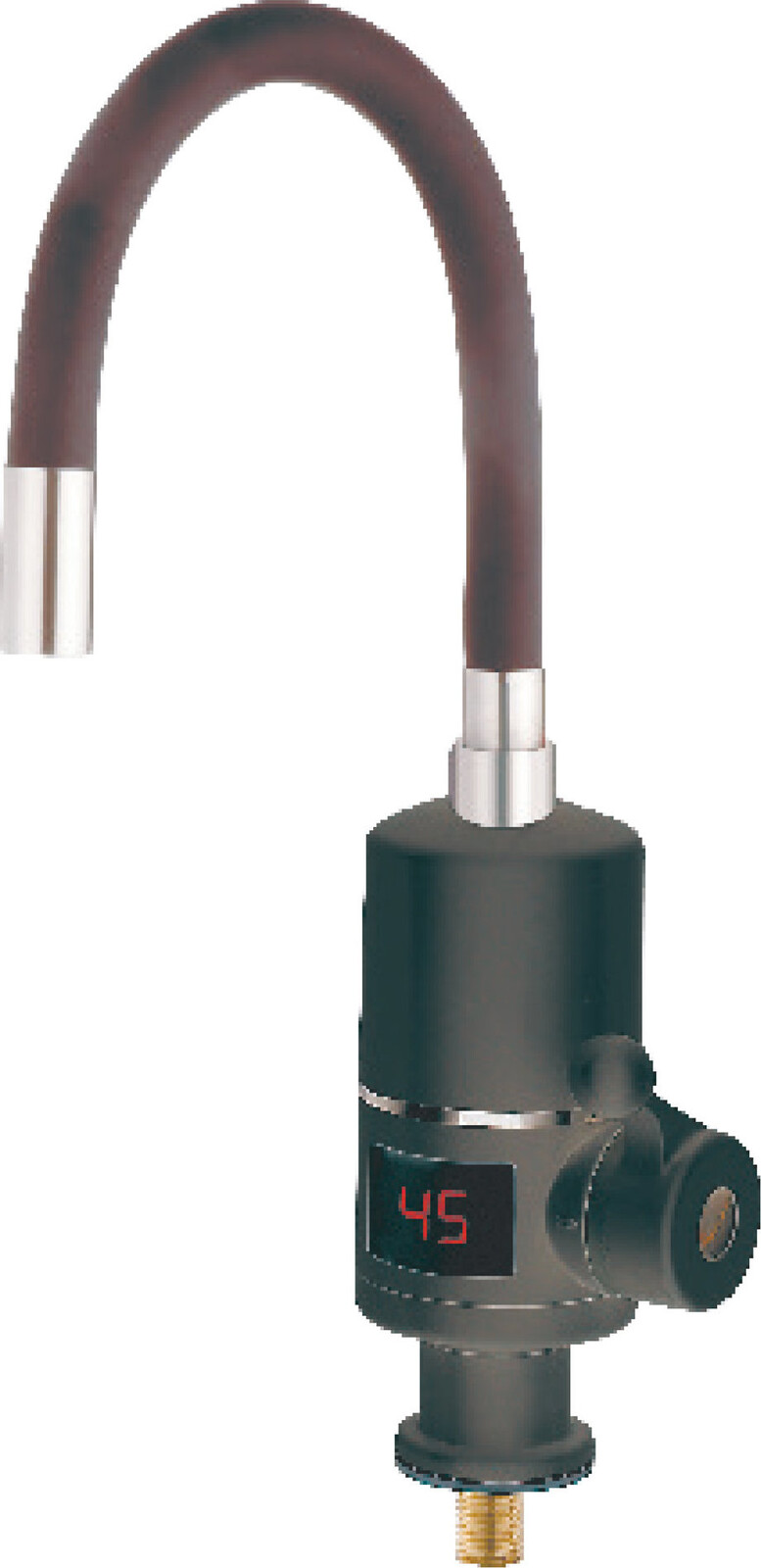 MIXXUS Batéria s elektrickým ohrevom vody a flexi výtokom ELW06-EF-2BLACK, čierna