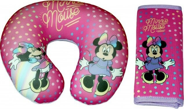 Disney Minnie polštářek + potah bezpečnostního pásu