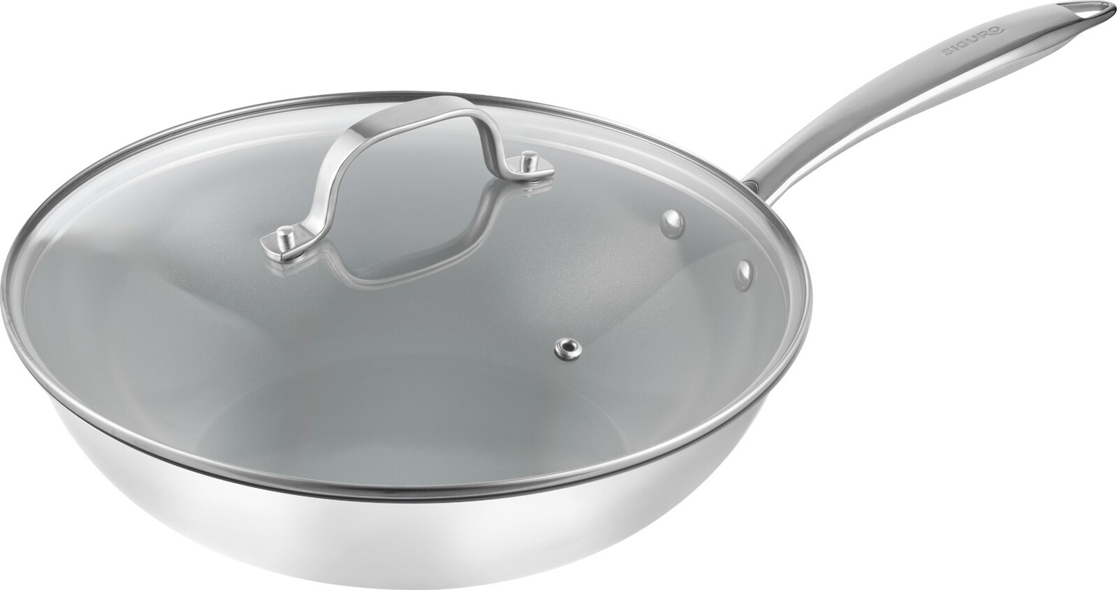 Siguro Wok Pure Delight, priemer 28 cm, s pokrievkou, ILAG® ceramic