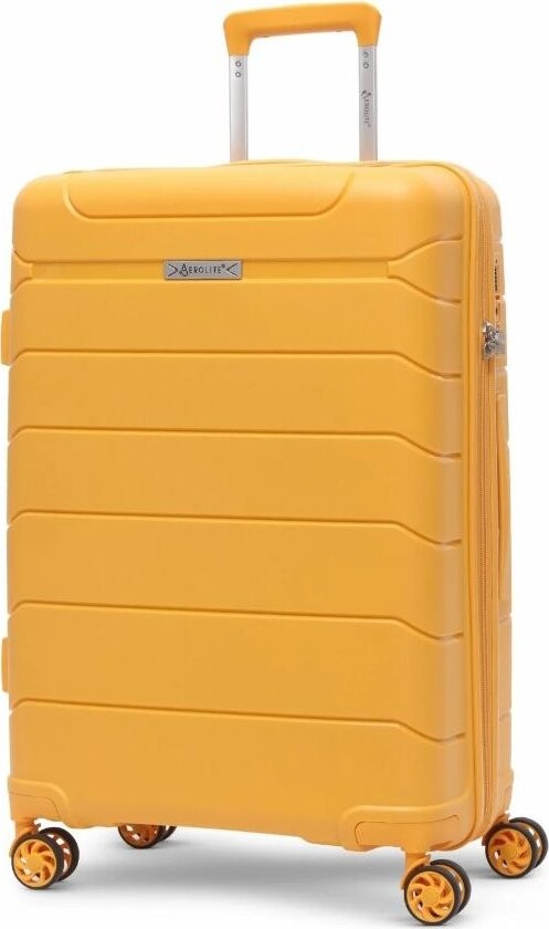 AEROLITE Plastový kufr T-155 M, žlutý